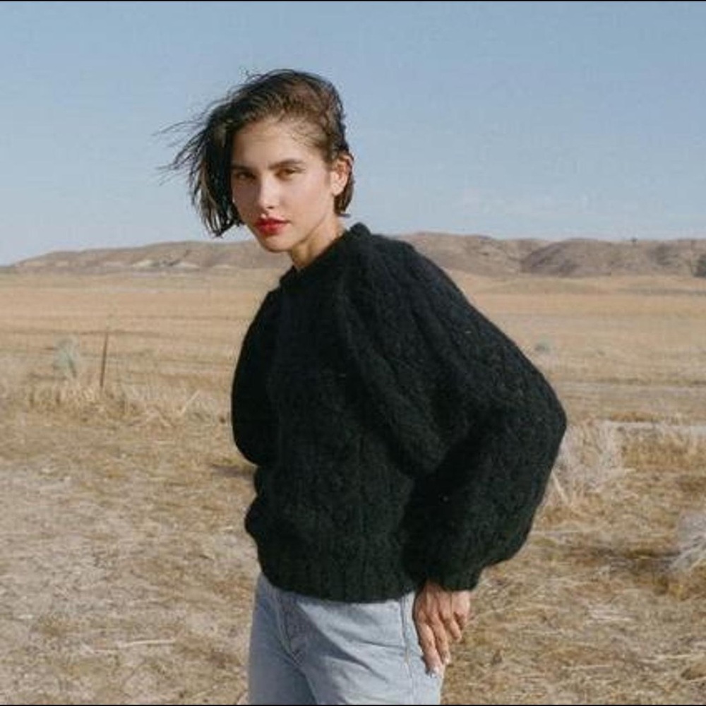 Dôen | Tudor alpaca-blend sweater | Black | S